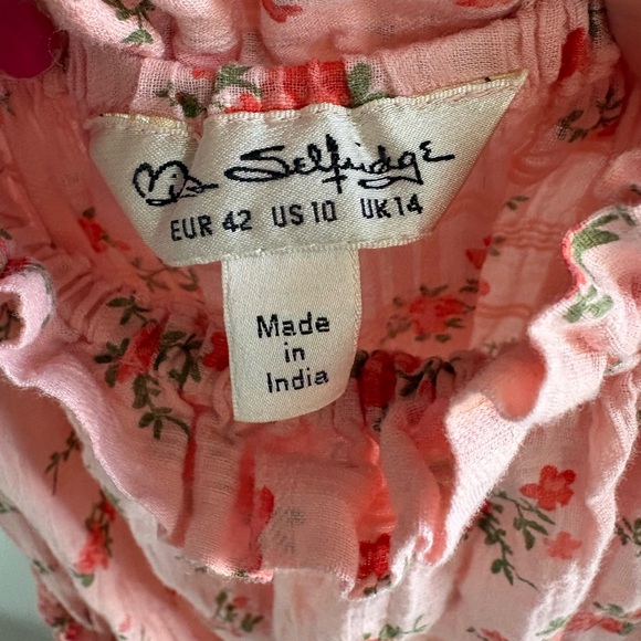 Miss Selfridge Pink Floral Midi Dress - Picture 3 of 8